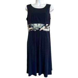 Jessica Howard | Floral Waist Detail | Fit and Flare Dress